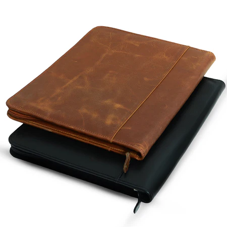 Zip Up Leather Padfolio - Image 6