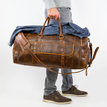 Alpha 46L Leather Duffle - Image 4
