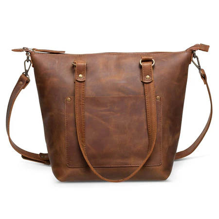 Crossbody Leather Tote - Image 6