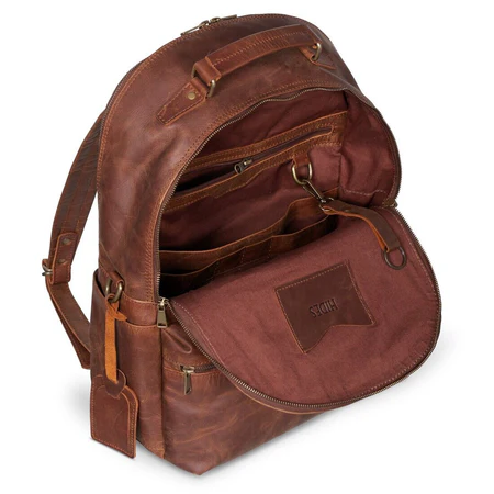 Leather Backpack Rucksack - Image 6