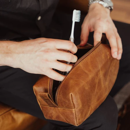 Leather Dopp Kit - Image 4