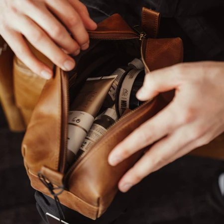 Leather Dopp Kit - Image 5