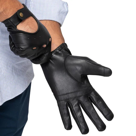 Leather Driving Gloves Men - Image 5