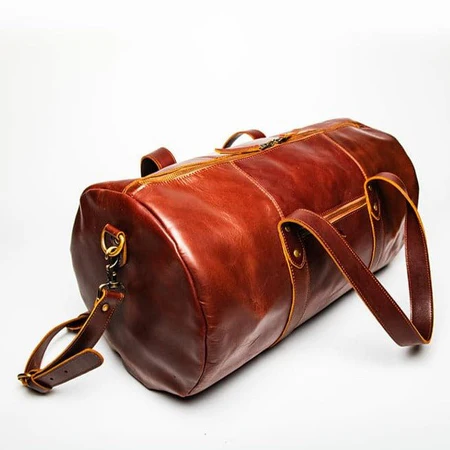 Leather Gym Bag 37L - Image 7