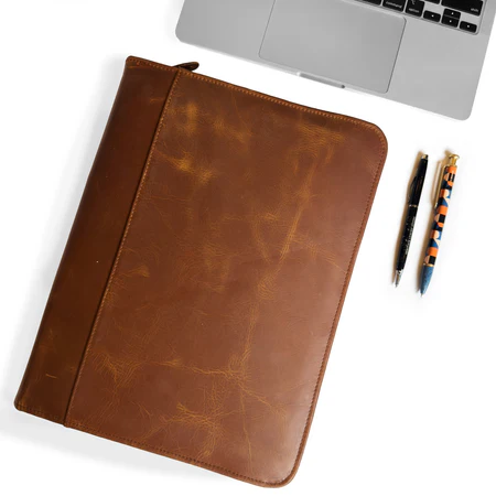 Zip Up Leather Padfolio - Image 10